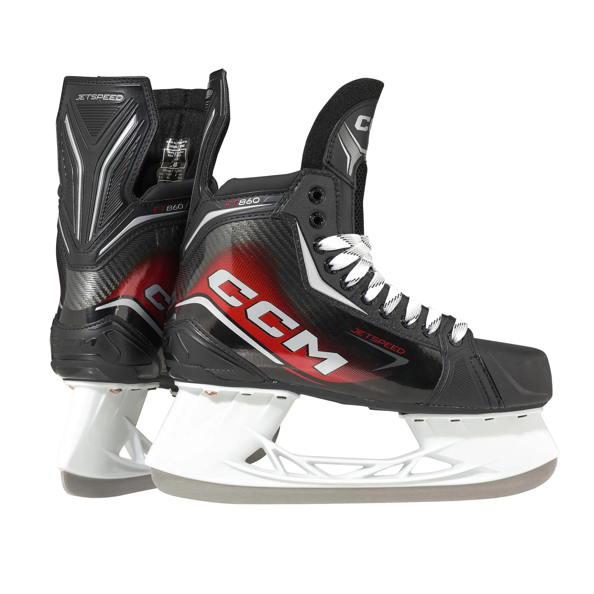 CCM JetSpeed FT860 Intermediate patins de hóquei pretos 6/7