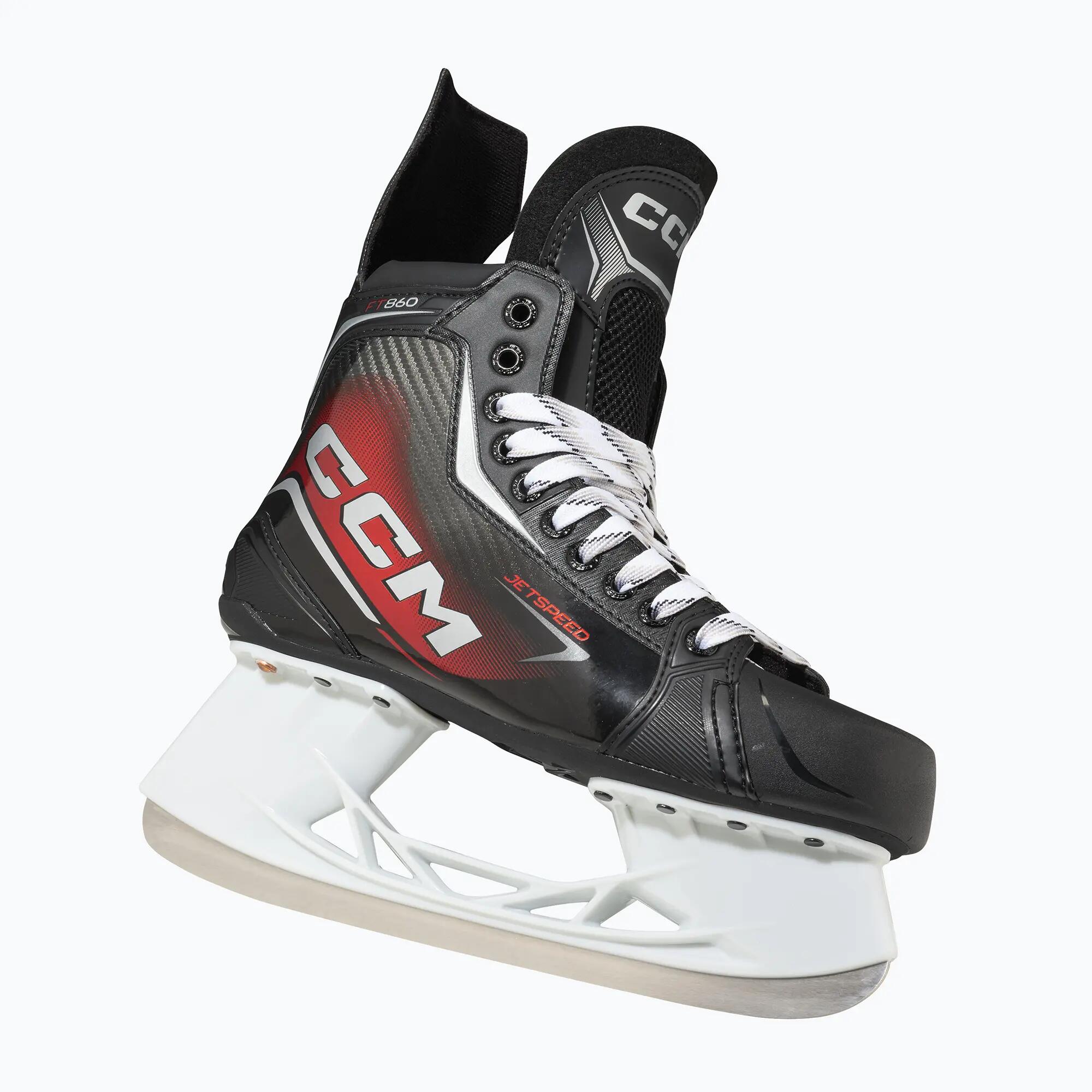 CCM JetSpeed FT860 Intermediate patins de hóquei pretos 4/7