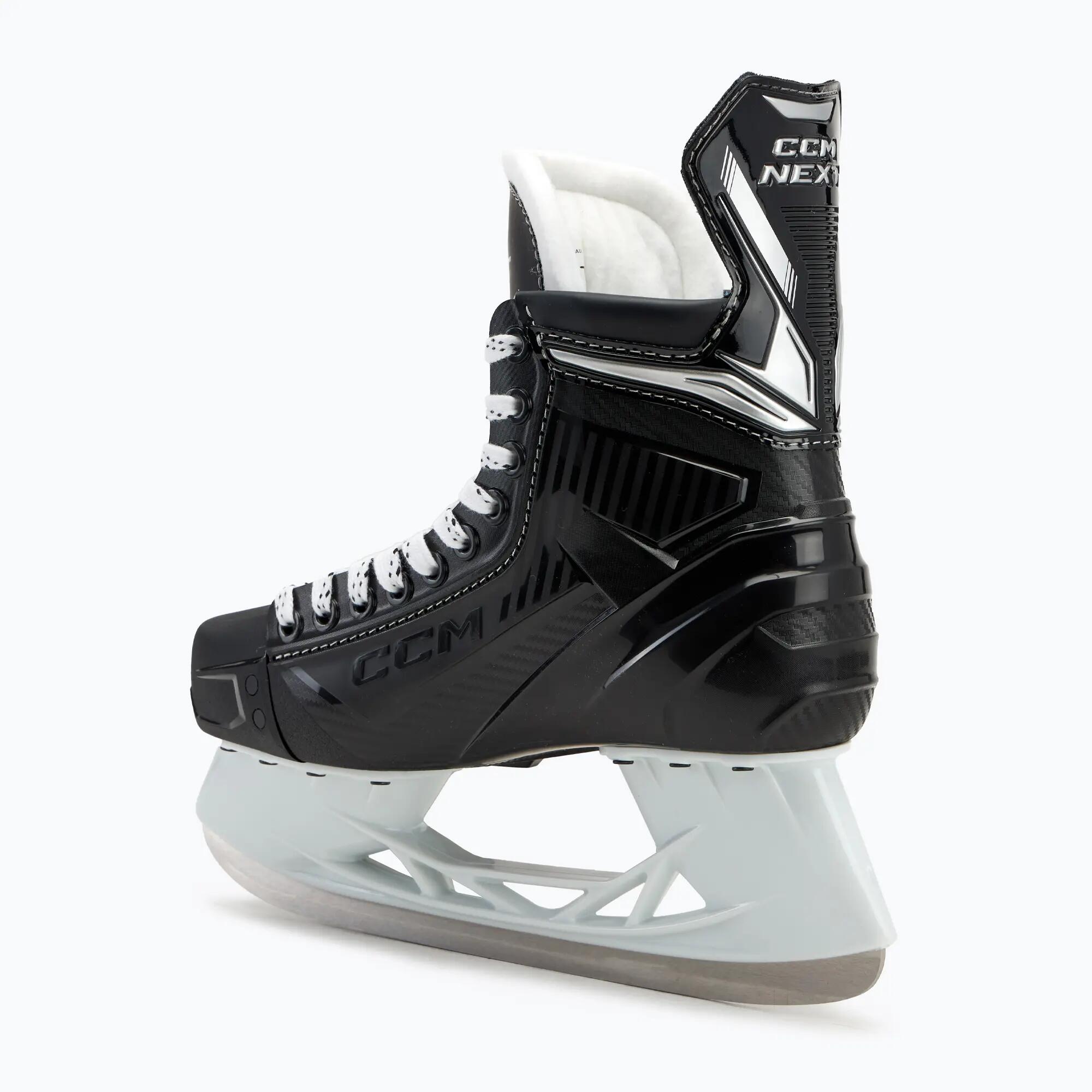 CCM Next Senior Regular noirs patins de hockey sur glace pour adultes 3/7