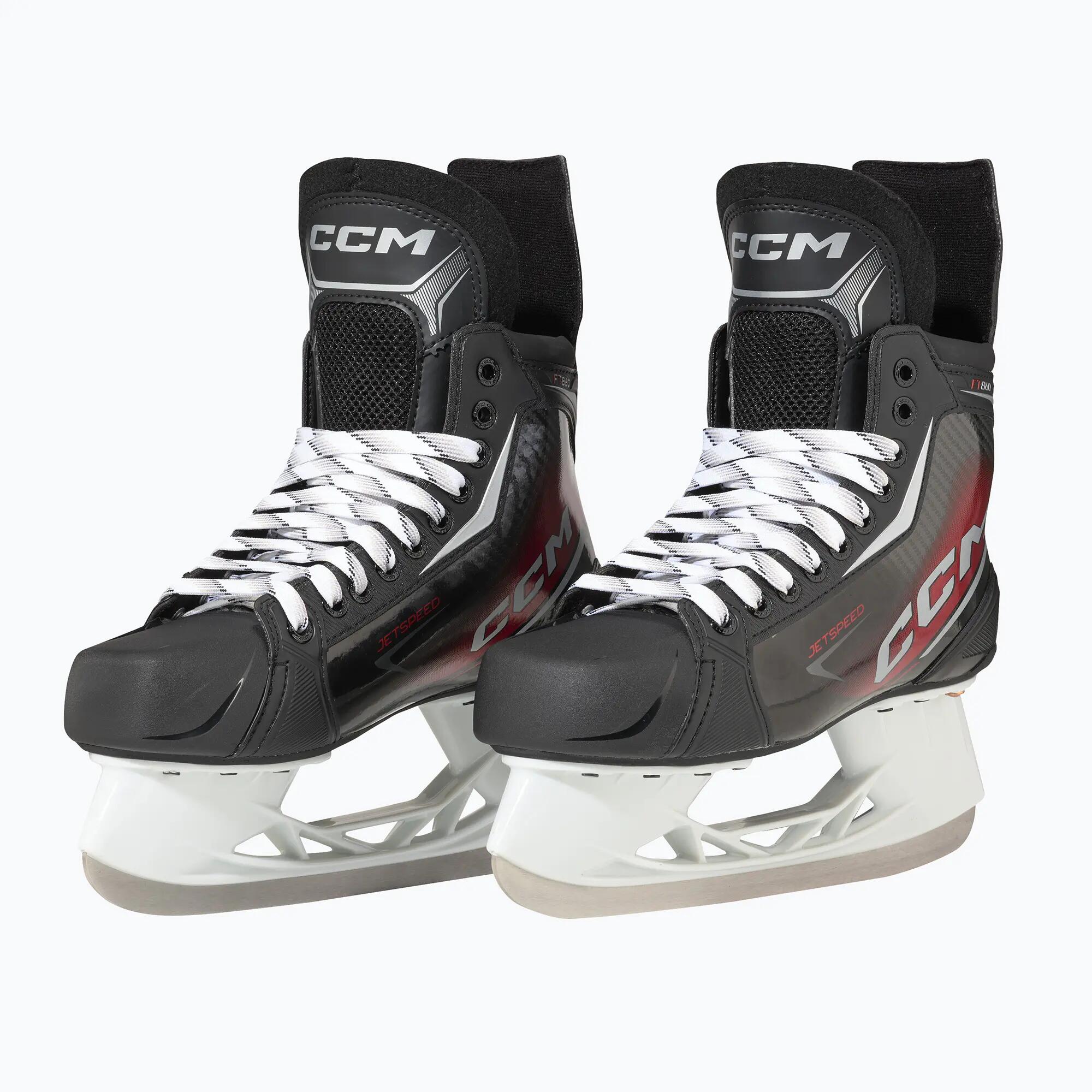 CCM JetSpeed FT860 Intermediate patins de hóquei pretos 2/7