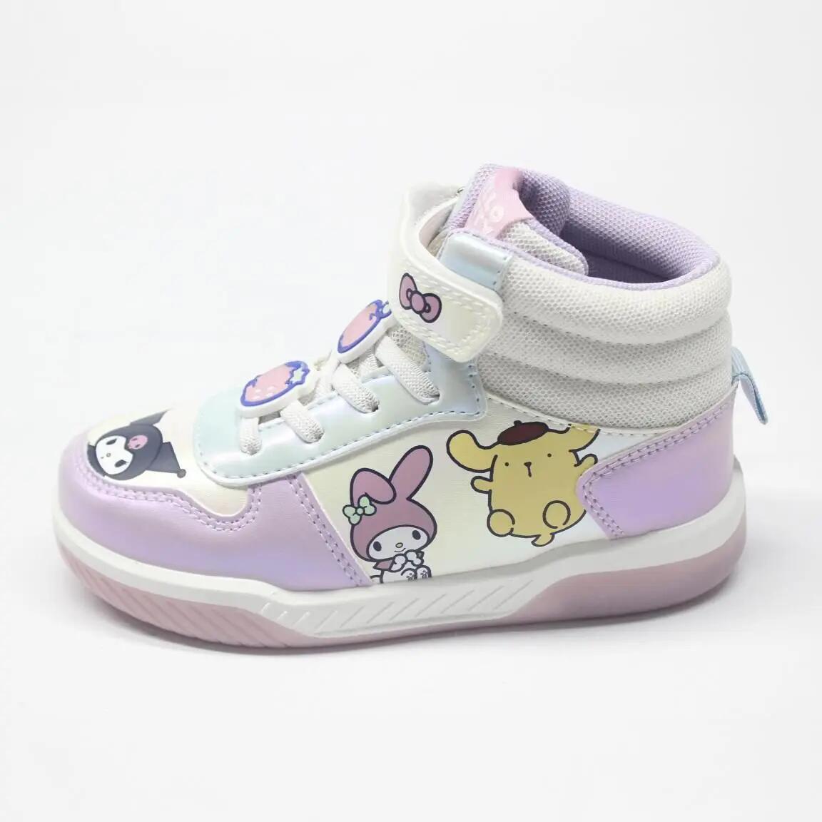 Zapatillas Deportivas con Luces Infantil Hello Kitty con Doble Velcro Blanca 5/6