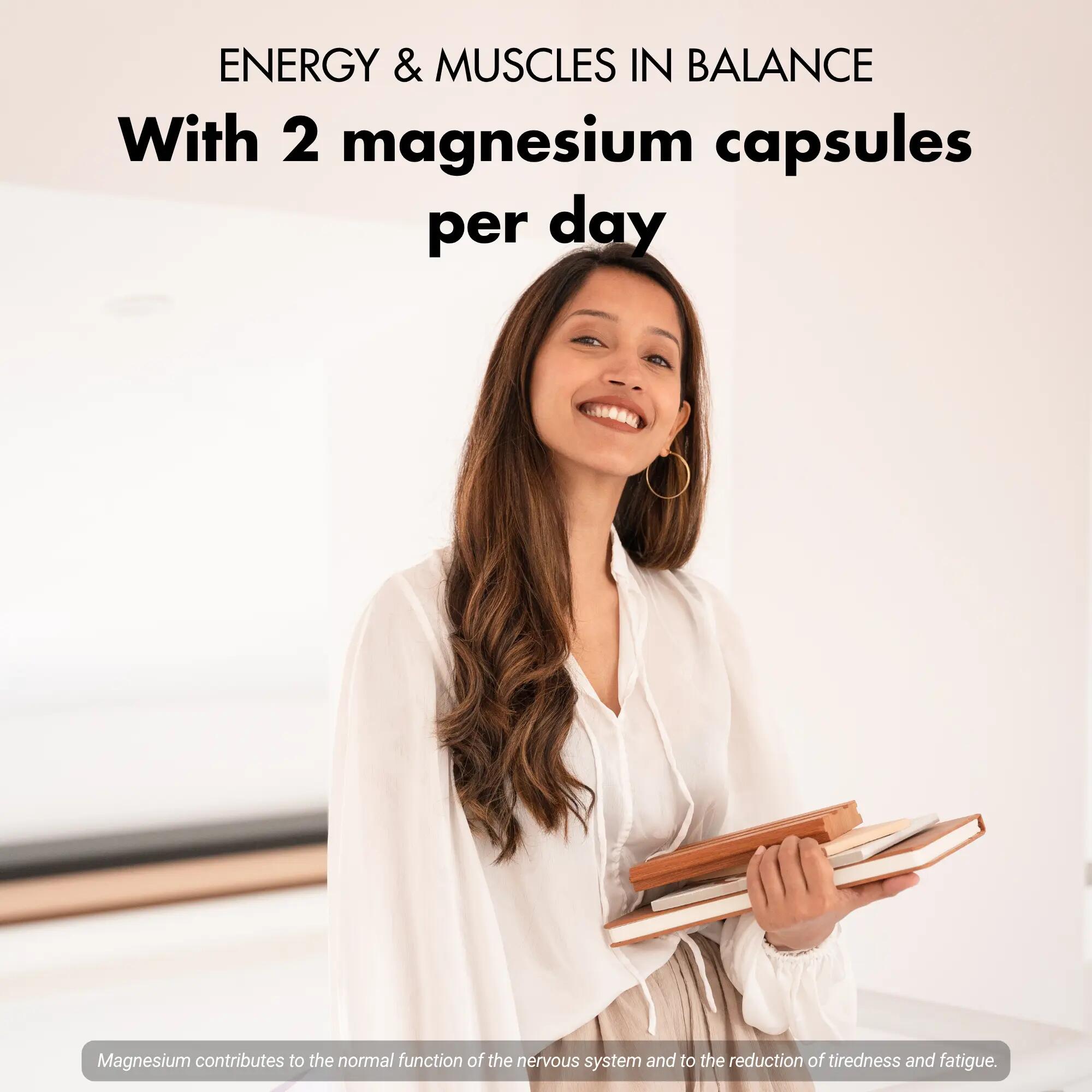 Magnesium Komplex 400 mg - 240 Kapseln pro Dose - Bisglycinat, Citrat & Malat 9/9