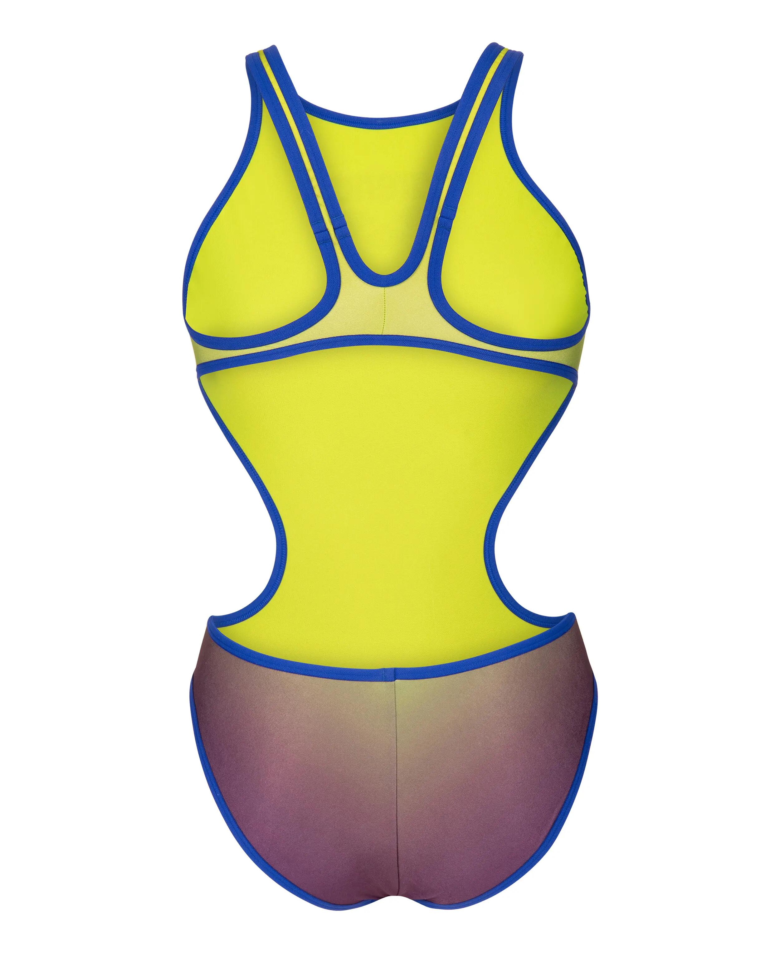 Strój kąpielowy damski Arena One Shaded Print Tech One Back 6/7