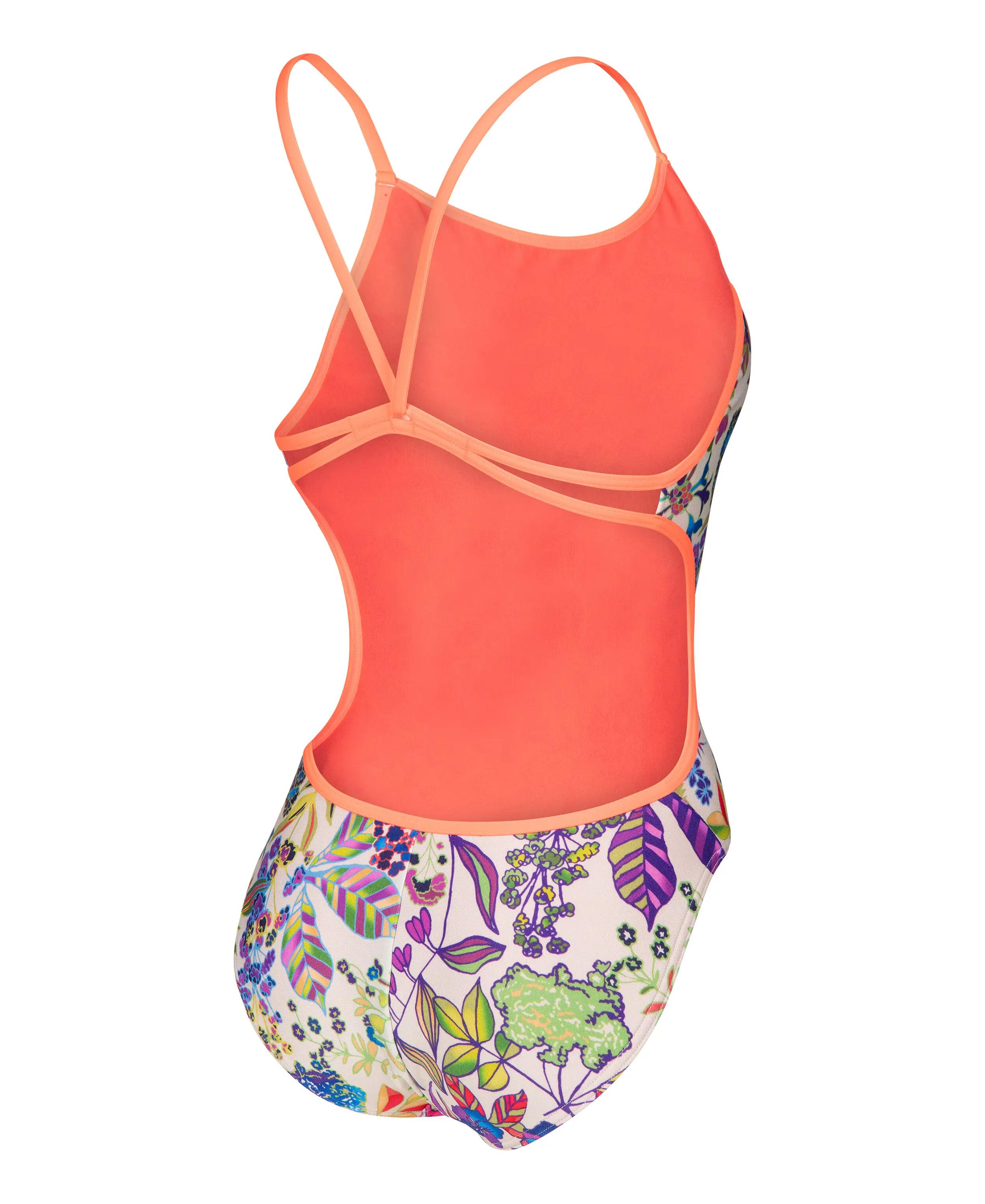 Strój kąpielowy damski Arena Paintinswim Msuit Lace Back 6/7