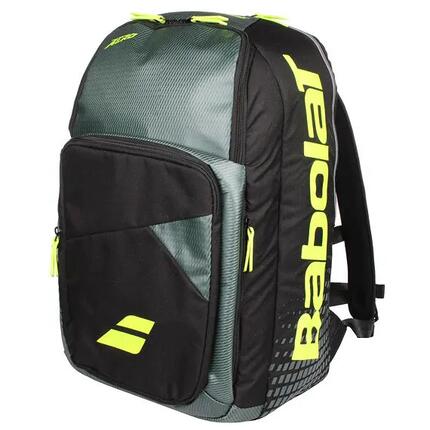 Babolat Zaino Pure Aero 2026 40L per Tennis, Fino a 3 Racchette, Grigio/Lime