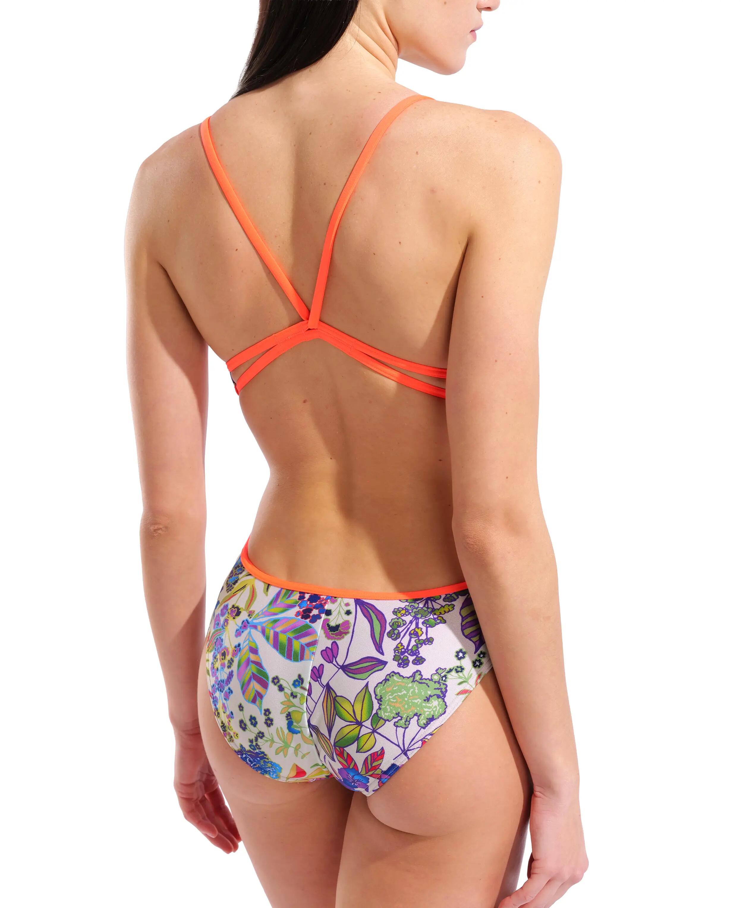 Strój kąpielowy damski Arena Paintinswim Msuit Lace Back 2/7