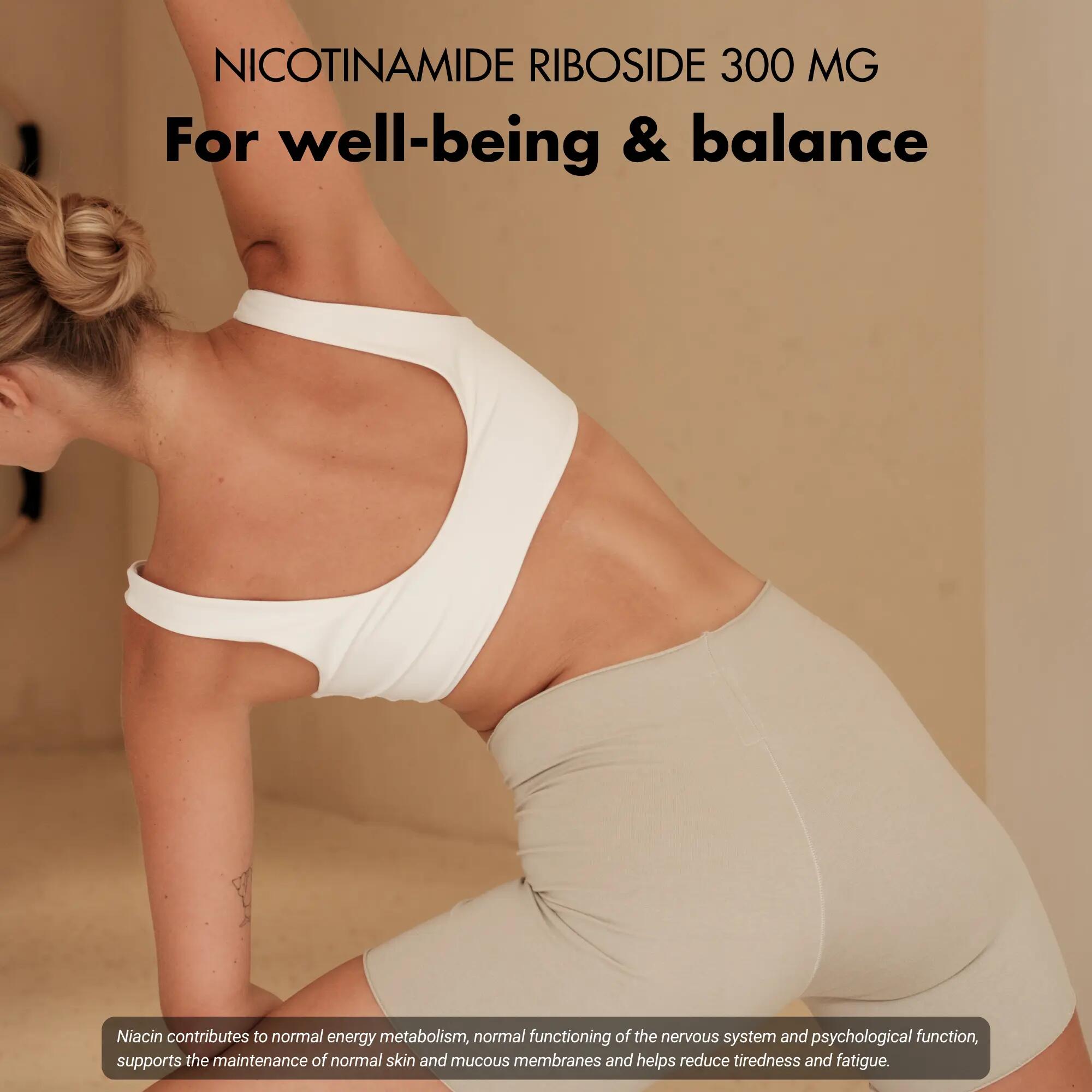 Nicotinamide riboside NR 300 mg – NAD+ precursor – 120 capsules 7/11