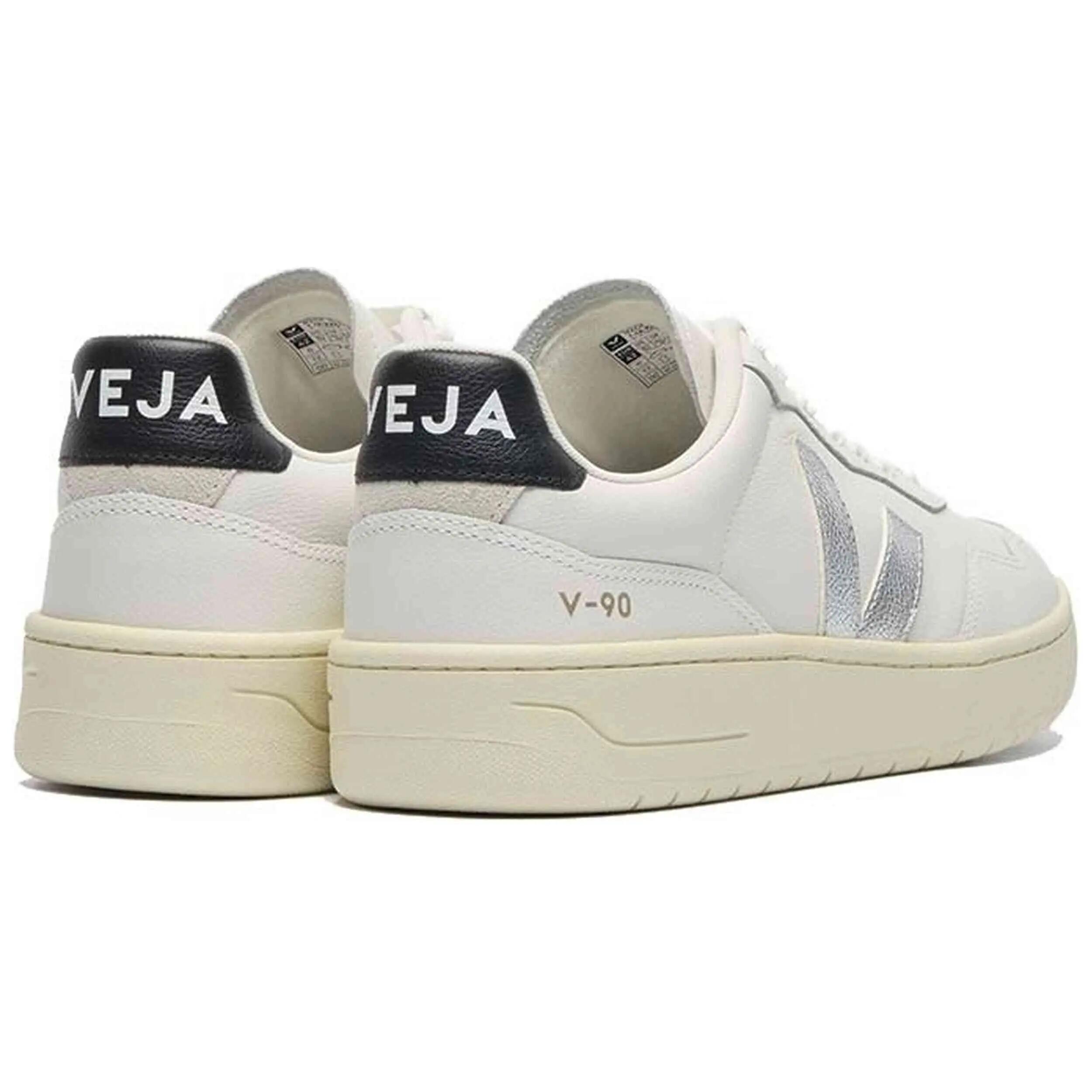 Schuhe Veja V-90 Weiß — Komfort, Leder O.T., Ökologisch 4/4