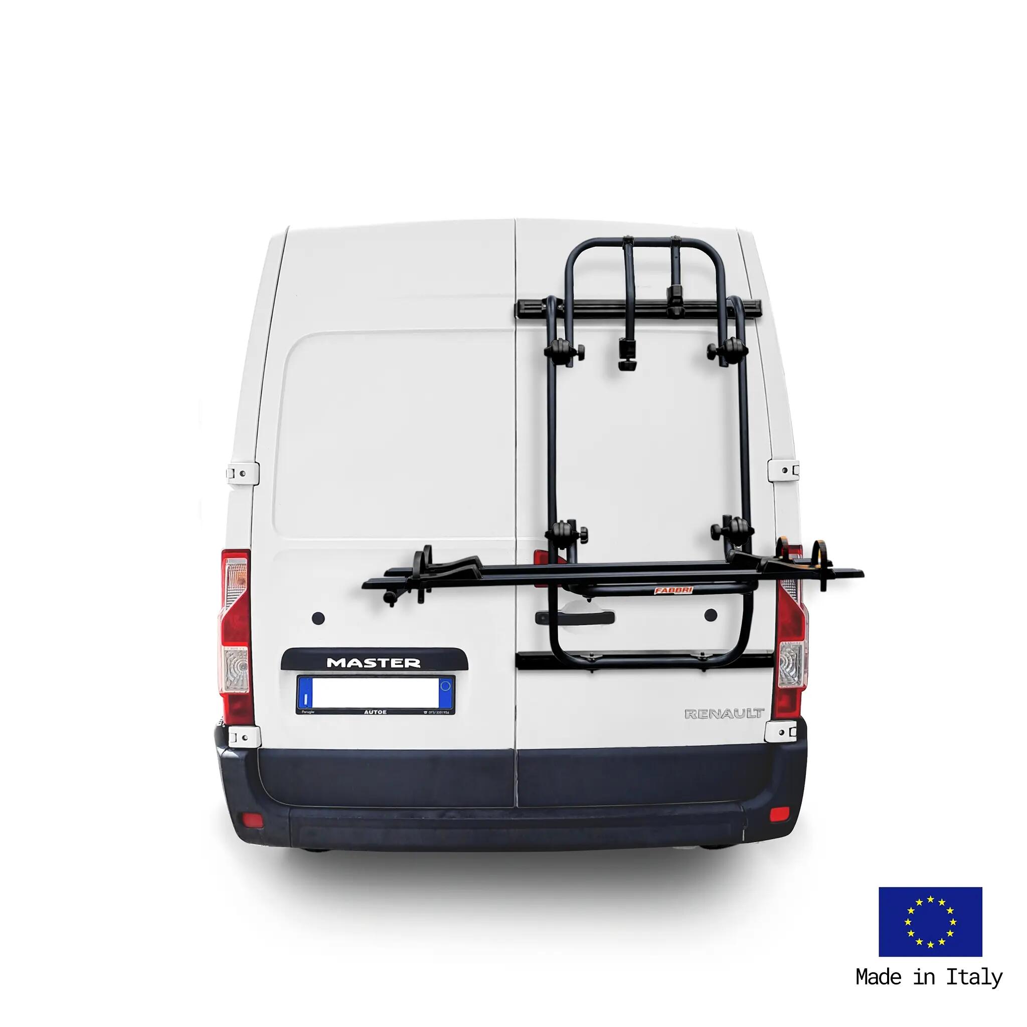 Portabicicletas FABBRI BICI OK MTB VAN BLACK, 2 bicicletas,  Master /  Movano 2/2