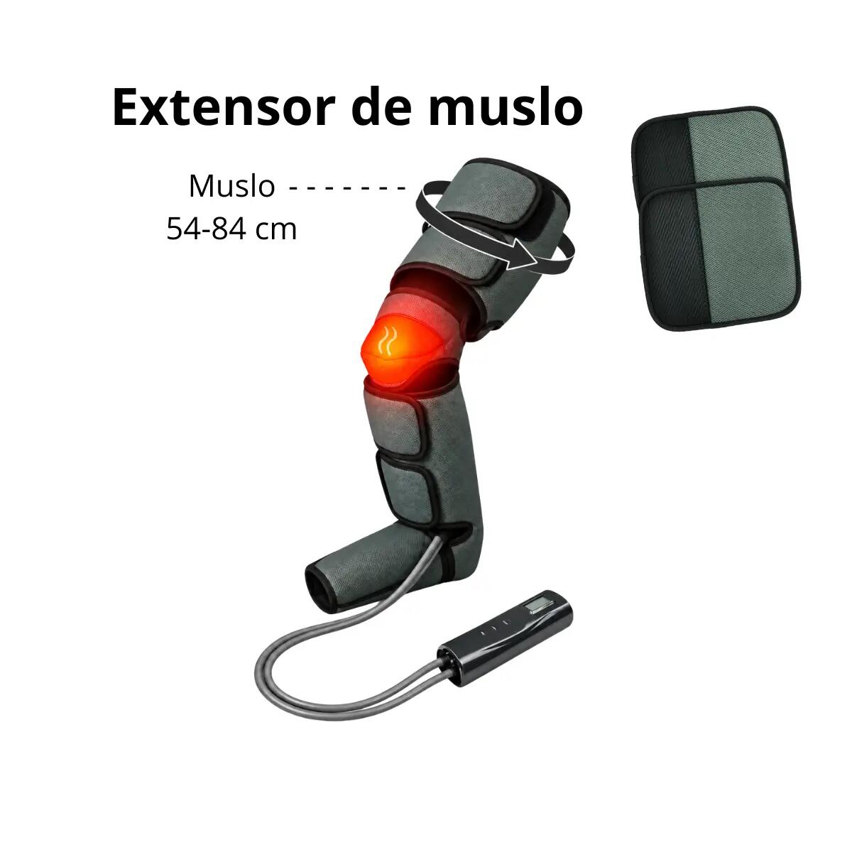 Massageador pressoterapia pernas calor e extensores" 2/8