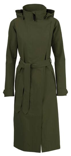 Femme Velo Imperméable Long Trench Coat 5000 mm Vert