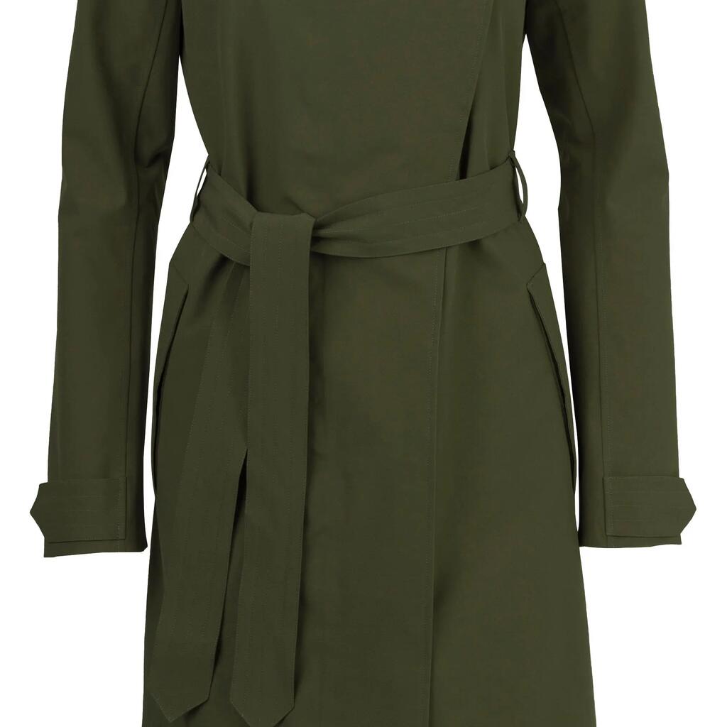 Dámska cyklistická bunda Trenchcoat zelená