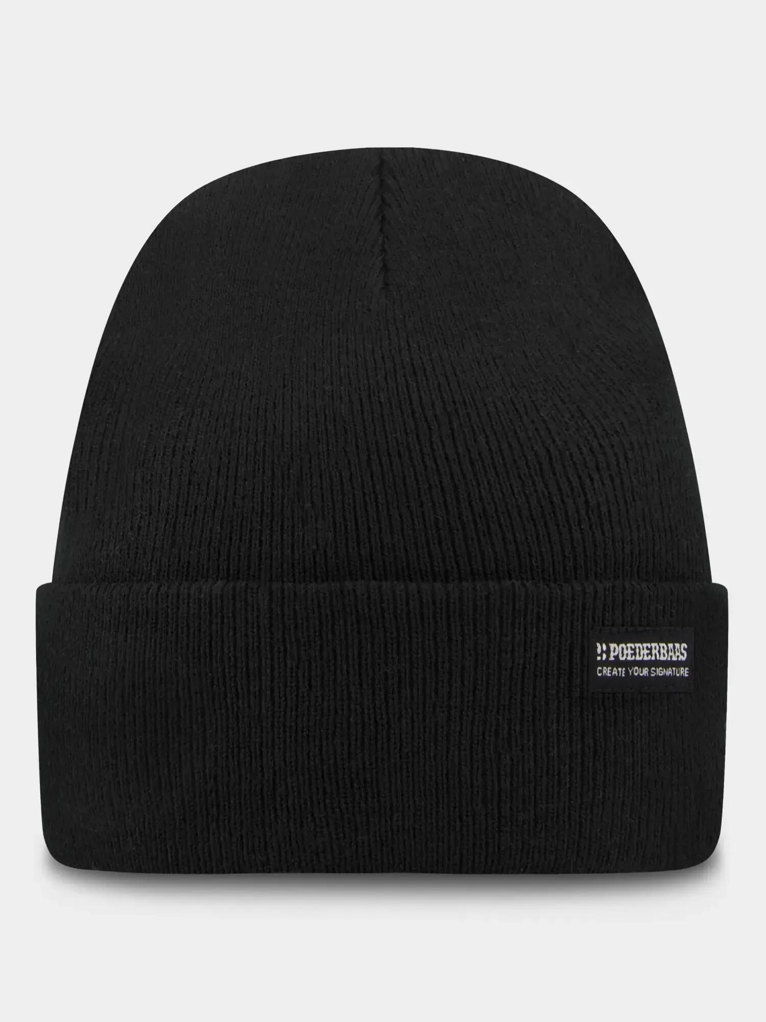 Poederbaas Muts Park Beanie Zwart 6/7