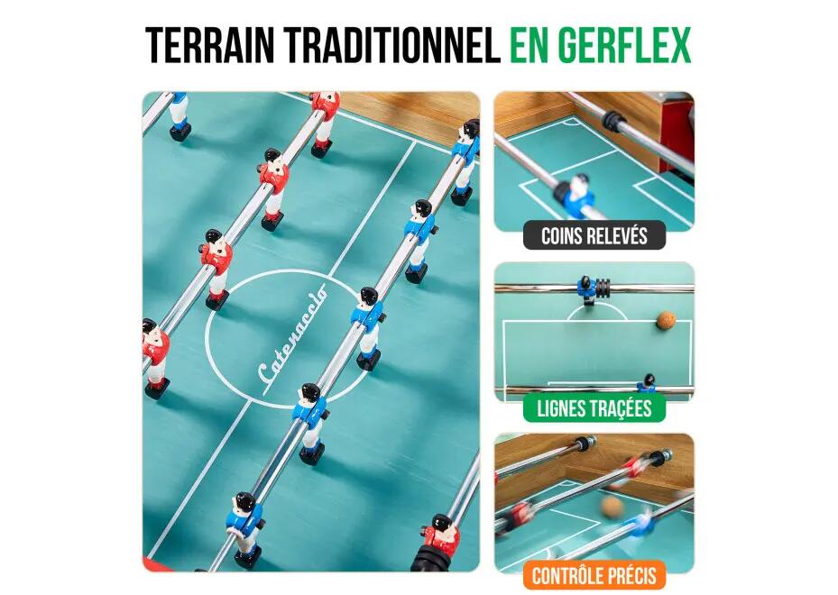Baby foot Sportivo Flex bois clair 6/15