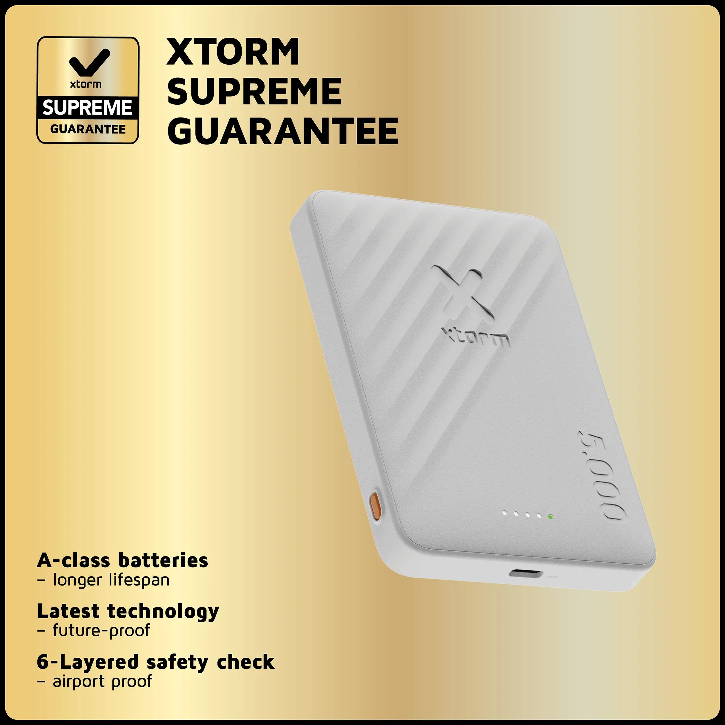 Xtorm Magsafe Powerbank 5000 mAh - Geschikt voor iPhone MagSafe systeem 4/5