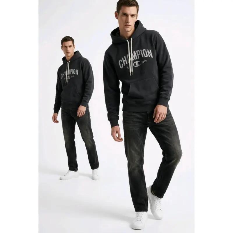 Sudadera Champion con capucha Negra 222782-KK001 Hombre 2/4