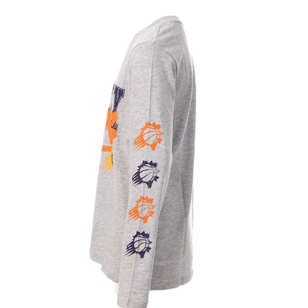 Boys' Phoenix Suns NBA Get Busy Long Sleeve T-Shirt Grey 4/4