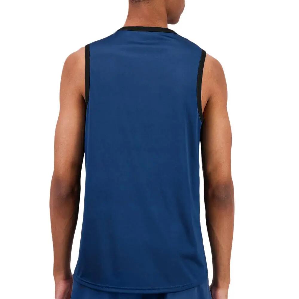 Camiseta sin mangas deportiva azul para hombre Le Coq Sportif Ess 3/5