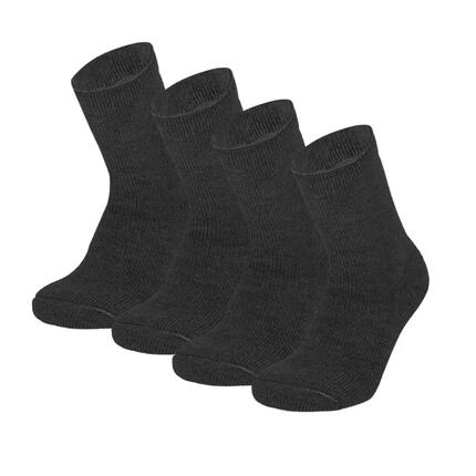 Chaussettes thermiques pour enfants 4 paires 3 1/35 Anthracite