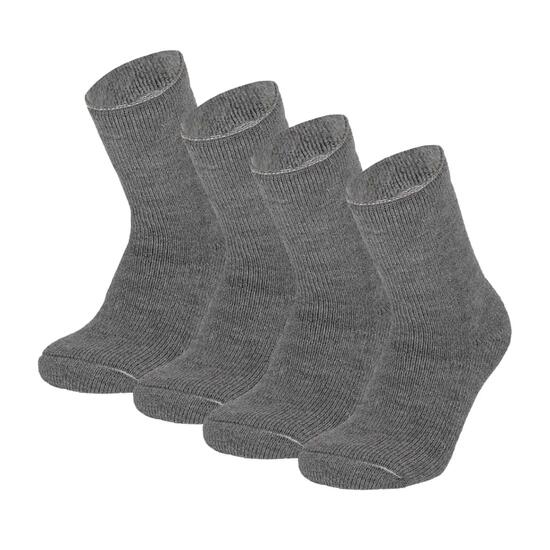 Chaussettes thermiques pour enfants 4 paires 3 1/35 gris moyen