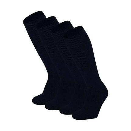 Chaussettes thermiques hautes pour femmes lot de 2 paires pointures 36/41 noires