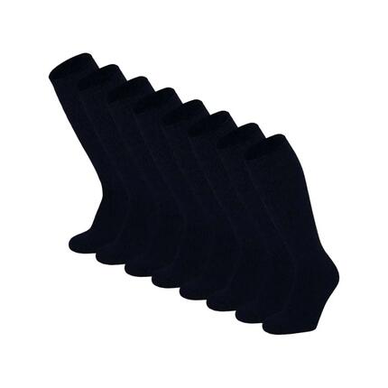 Chaussettes thermiques hautes pour femmes lot de 4 paires tailles 36/41 noires