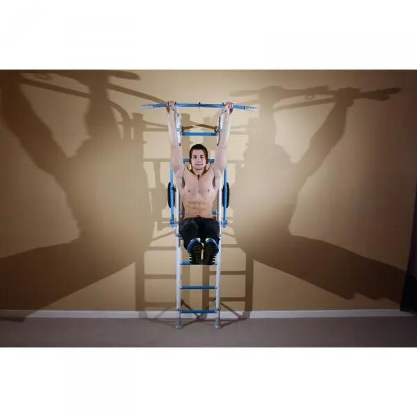 Klimrek - Fitness - Wallbarz - Met dipstation en gymnastiekringen 6/9