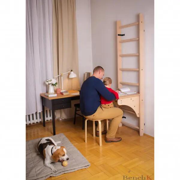 Bureau - Wandrek - BenchK BT204 - Licht beukenhout 8/10