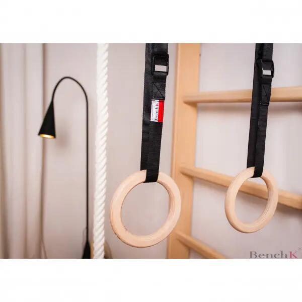 Accessoires - Gymnastique - Anneaux et balançoire en bois - A076 - Chêne 10/10