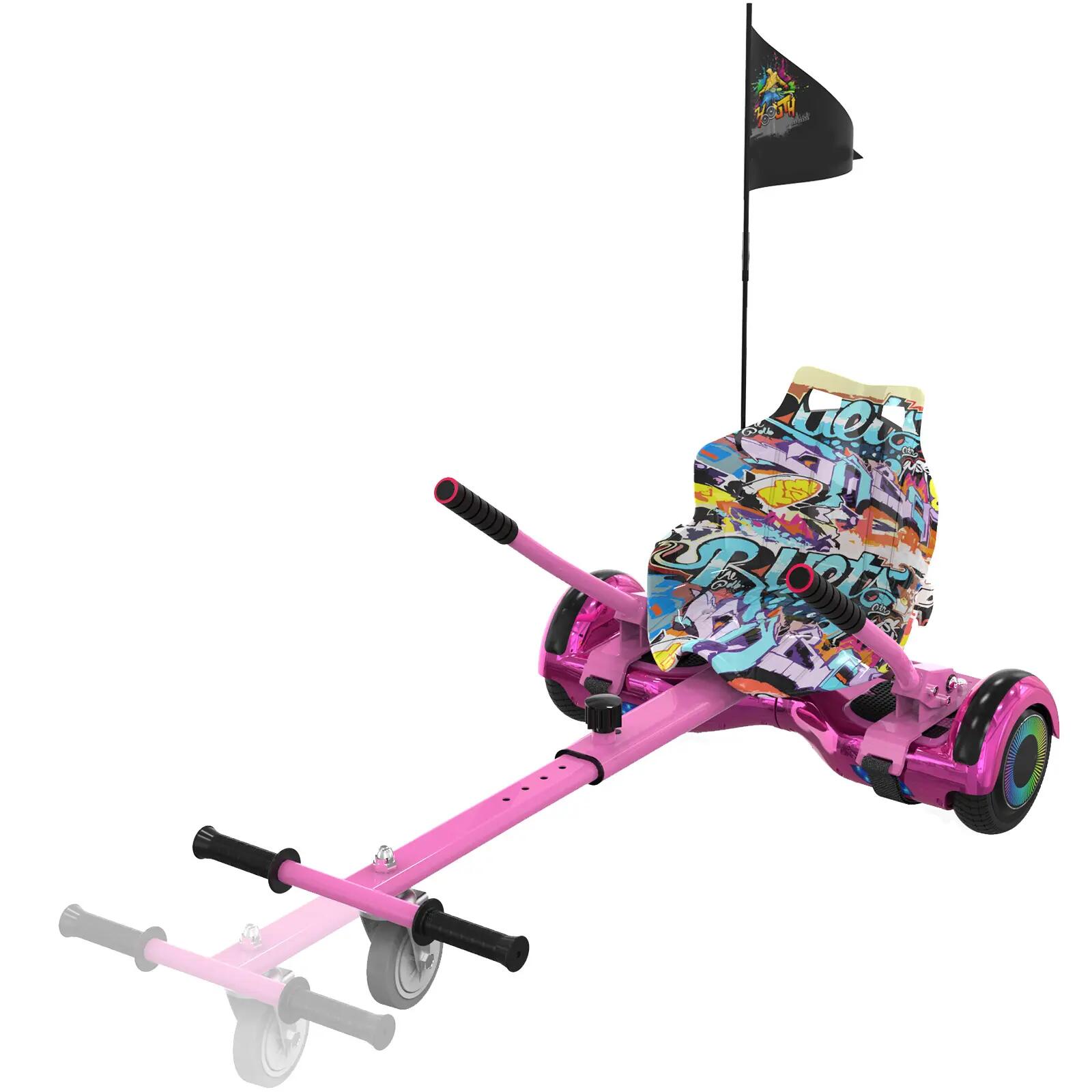 Hoverboard 6,5" com Kart, Bluetooth, LED e bateria de lítio A03S+KT 4/5
