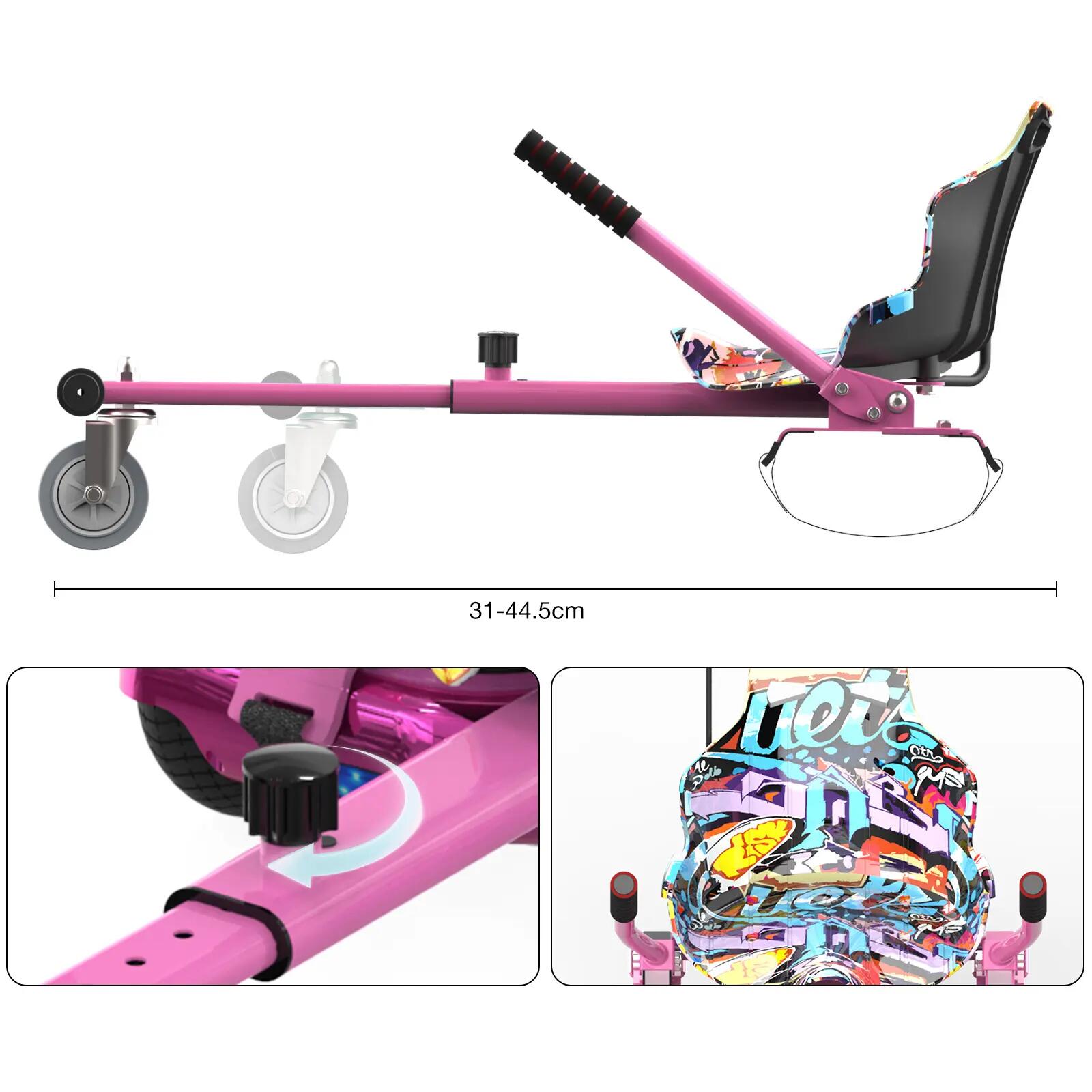 Hoverboard 6,5" com Kart, Bluetooth, LED e bateria de lítio A03S+KT 3/5