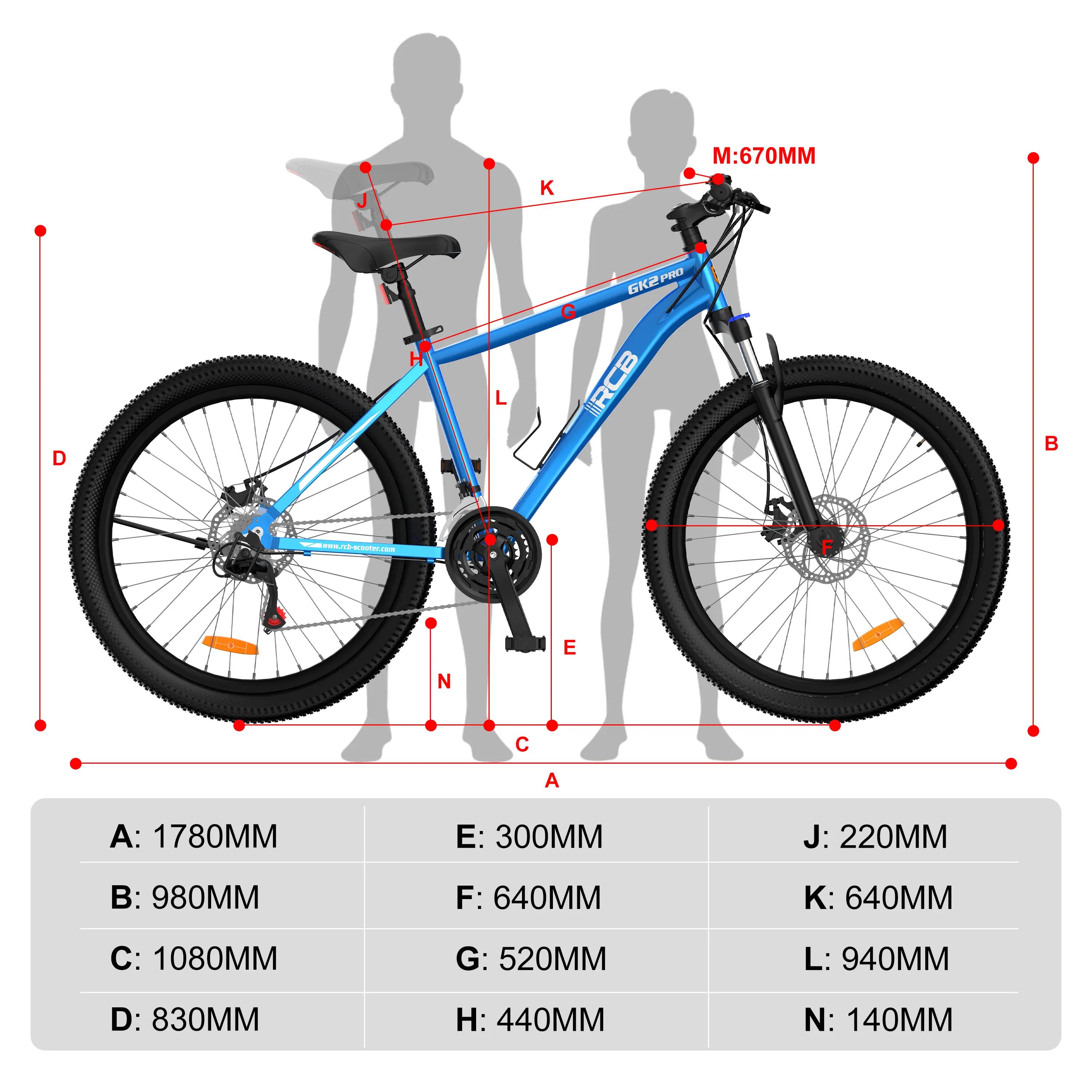 MTB 27,5 Zoll, 21 Gänge, Aluminium, für Jugendliche & Erwachsene – GK2 PRO 8/11