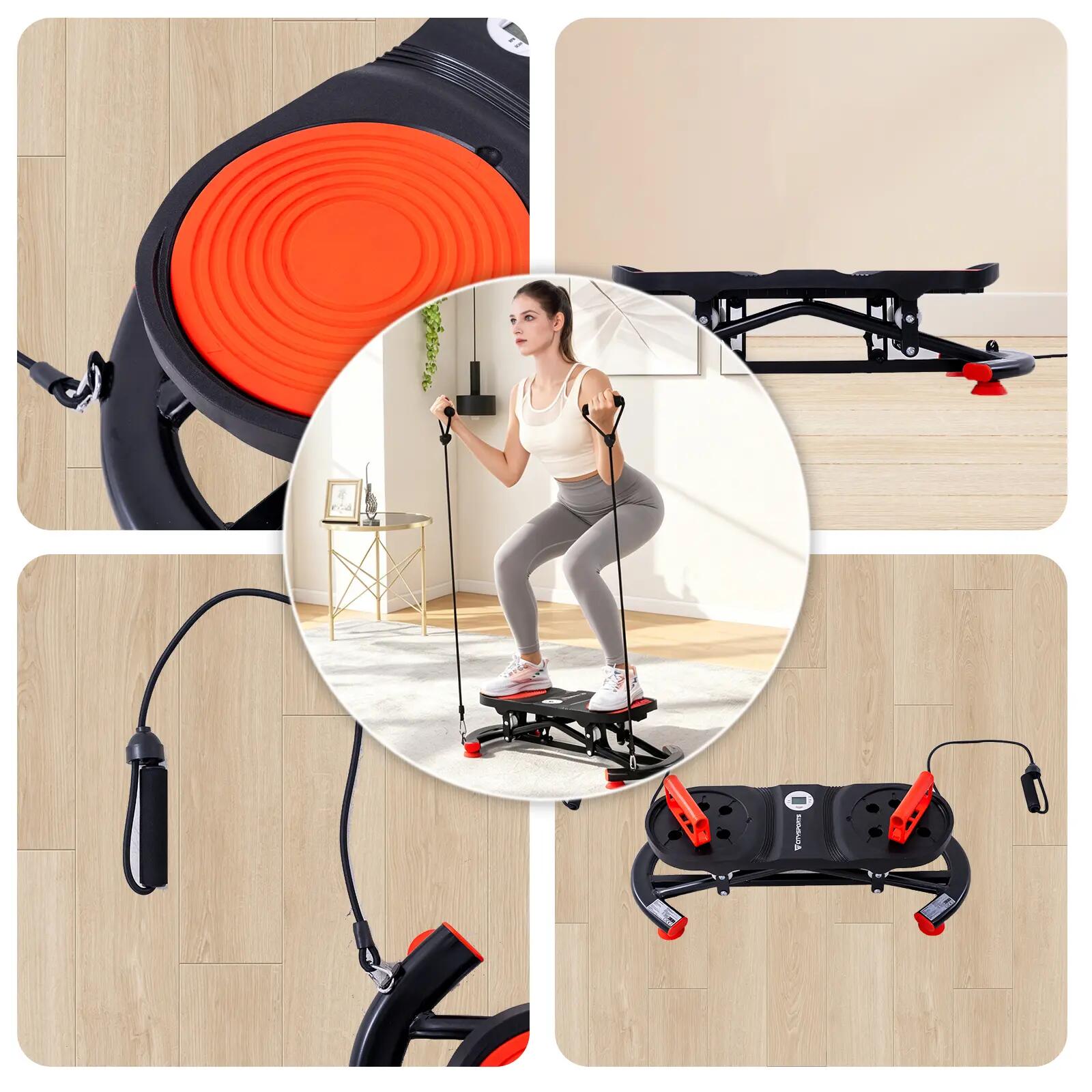 Twister abdominal -YBJ1-Plaque de torsion+Bandes élastiques résistance 6/8