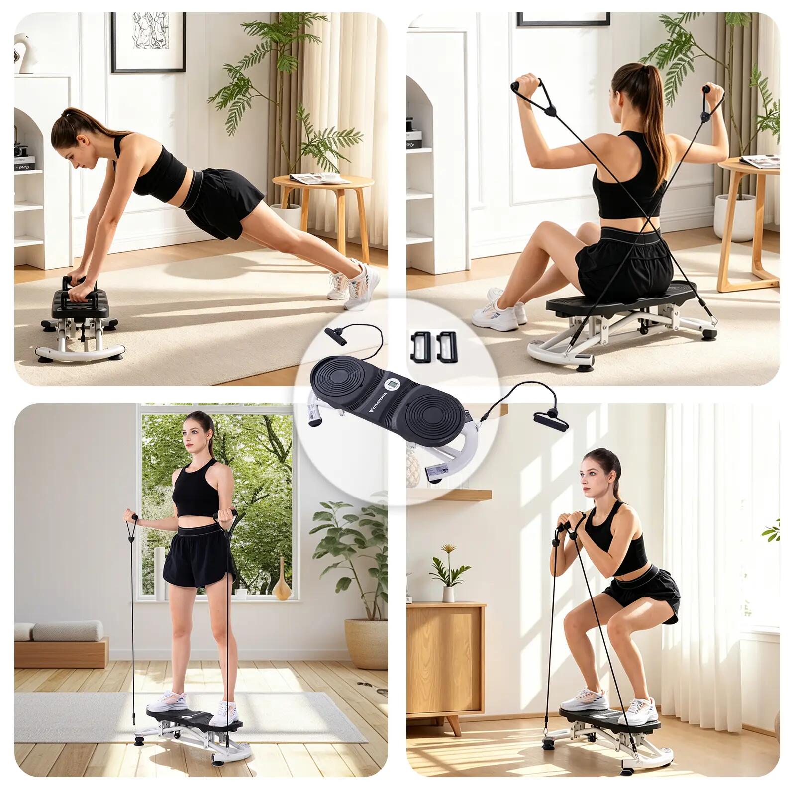 Abdominal Twister - YBJ1 - Twisting Plate + Resistance Elastic Bands 6/7