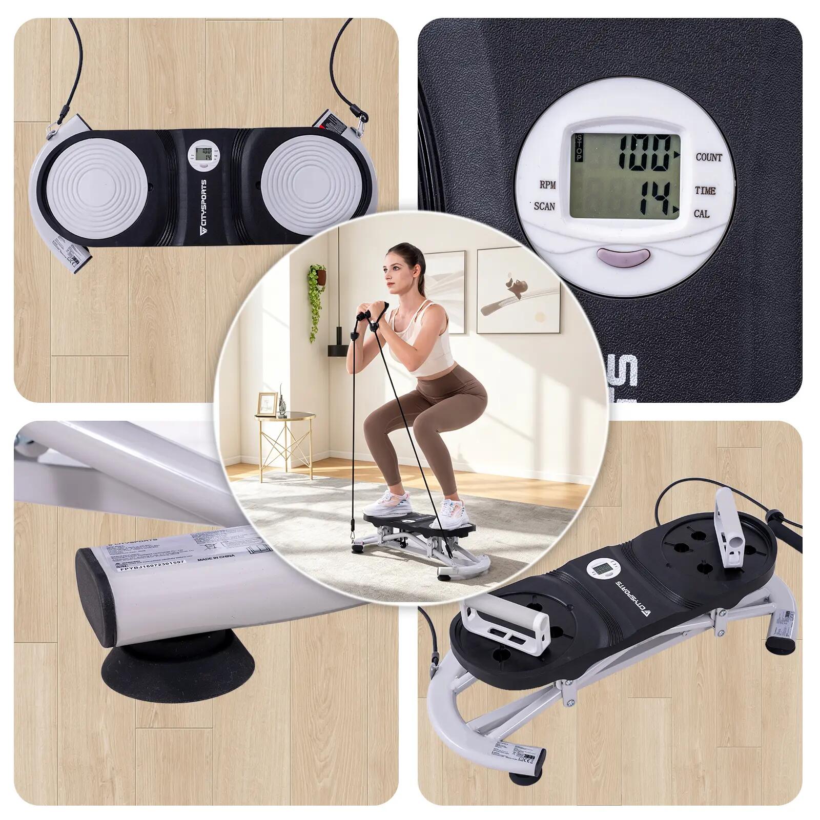 Plataforma Rotativa, Twister Abdominal - Bandas Elásticas de Resistência 5/7