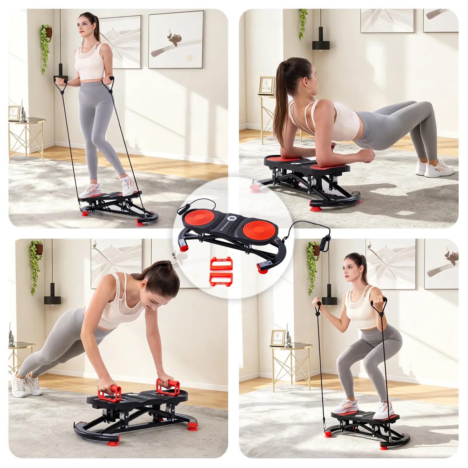 Twister abdominal -YBJ1-Plaque de torsion+Bandes élastiques résistance 5/8