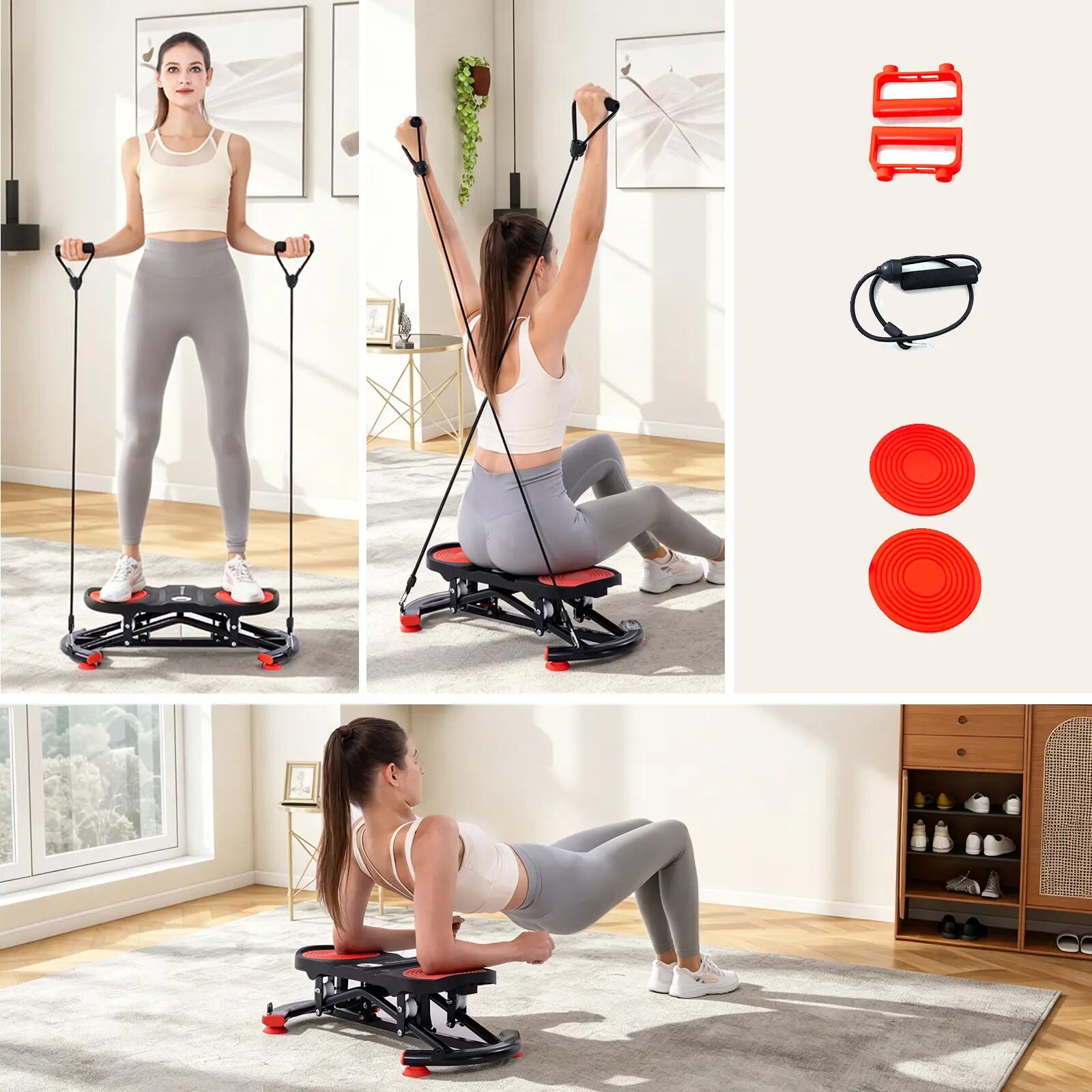 Twister abdominal -YBJ1-Plaque de torsion+Bandes élastiques résistance 2/8