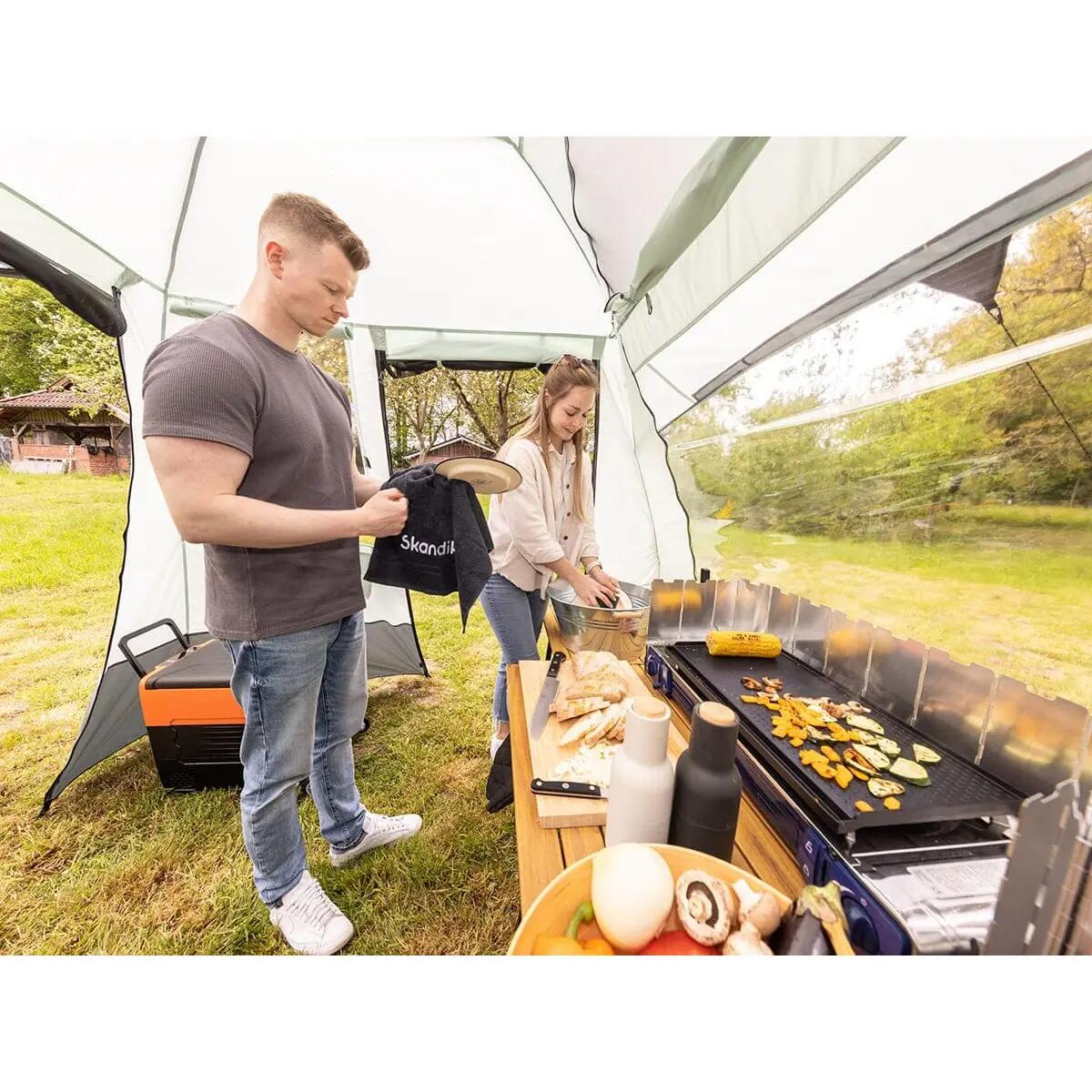 3‑Person Camping Tent – Multi‑Purpose Tent 250×250 cm with Mosquito Net 12/15