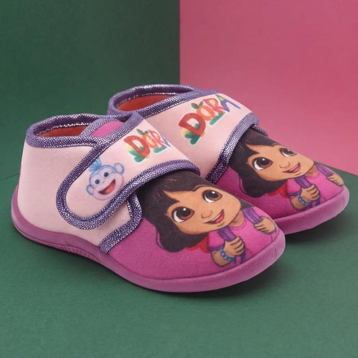 Sapatilhas de Casa Meia Bota Infantil Dora a Exploradora de Poliéster 7/7