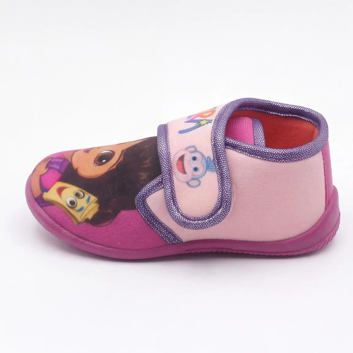 Sapatilhas de Casa Meia Bota Infantil Dora a Exploradora de Poliéster 3/7