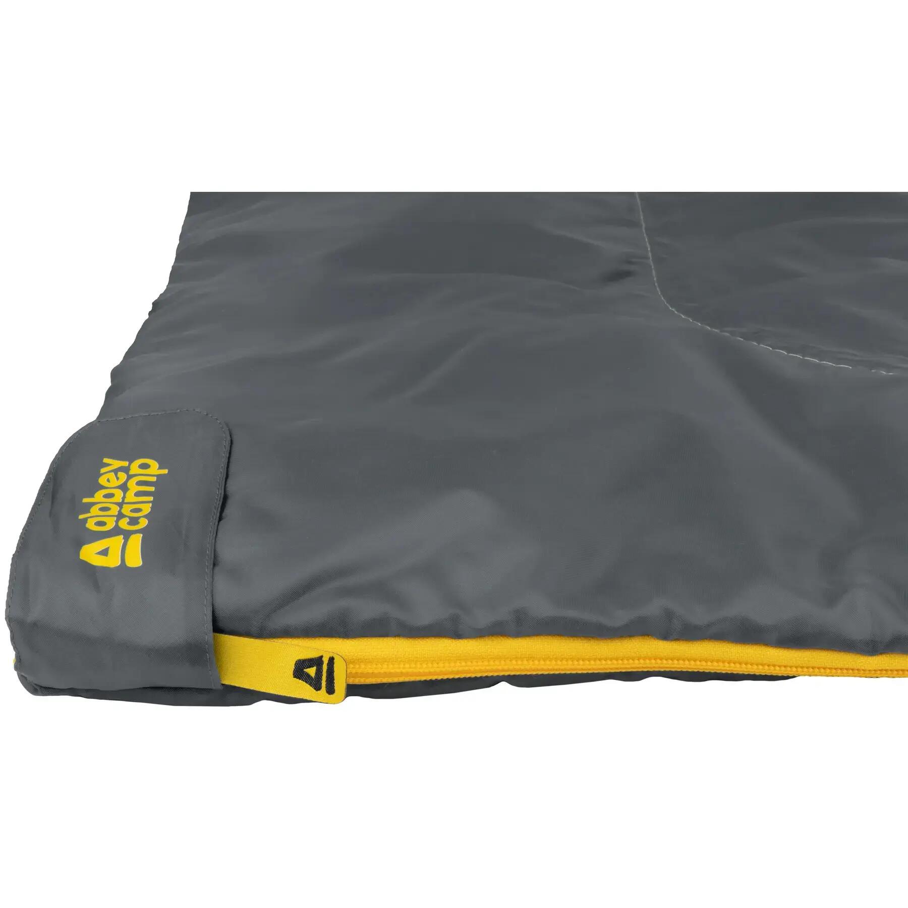 Sac de couchage Abbey Camp estate avvolgente Grigio/Giallo 4/5
