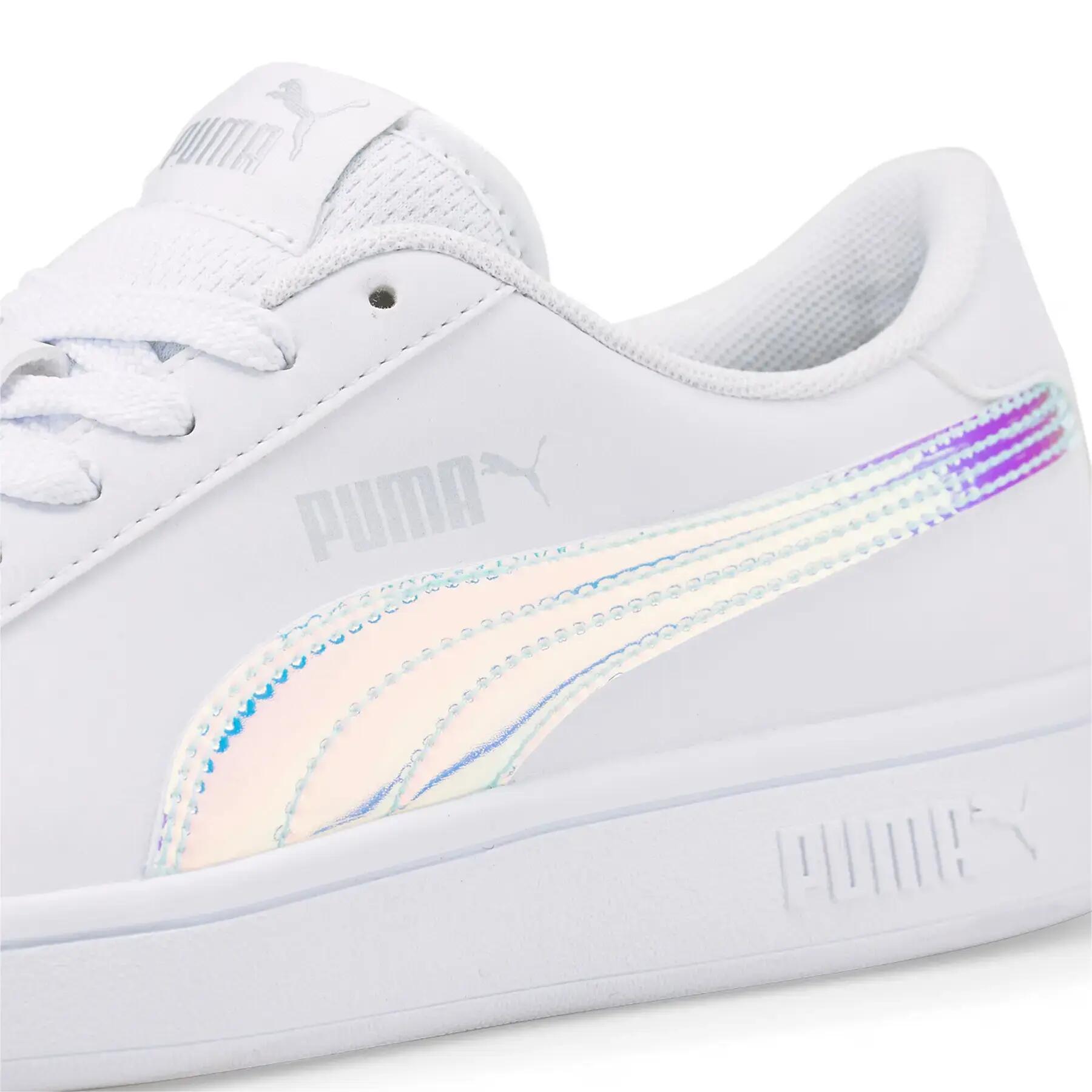 Zapatillas Niños Smash v2 Holo Blanco 7/7