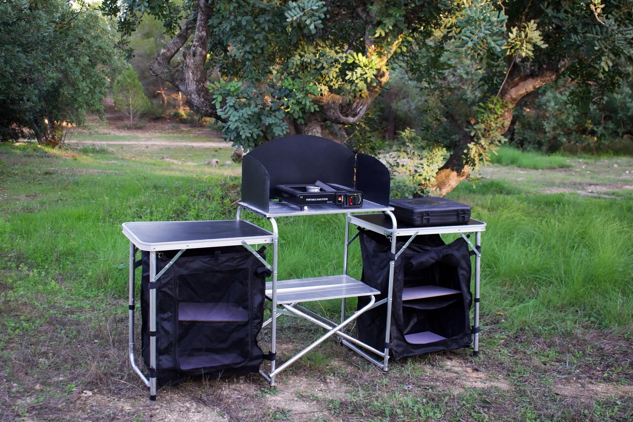 Cocina plegable - Camping - GO ESCAPE - Negra 5/6