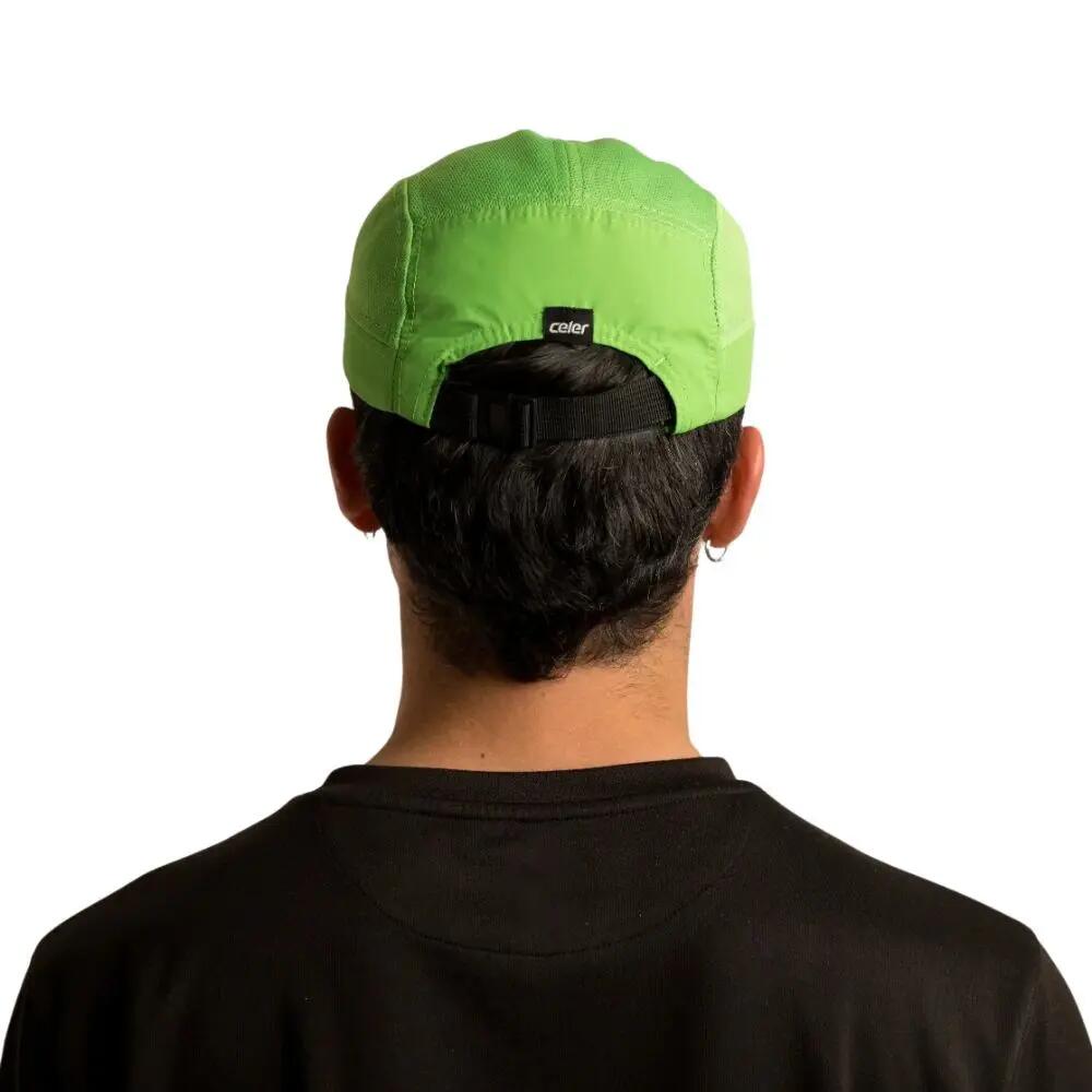 Boné de corrida Alpha Highlighter Green Cap corrida Unisex Verde Celer 3/5