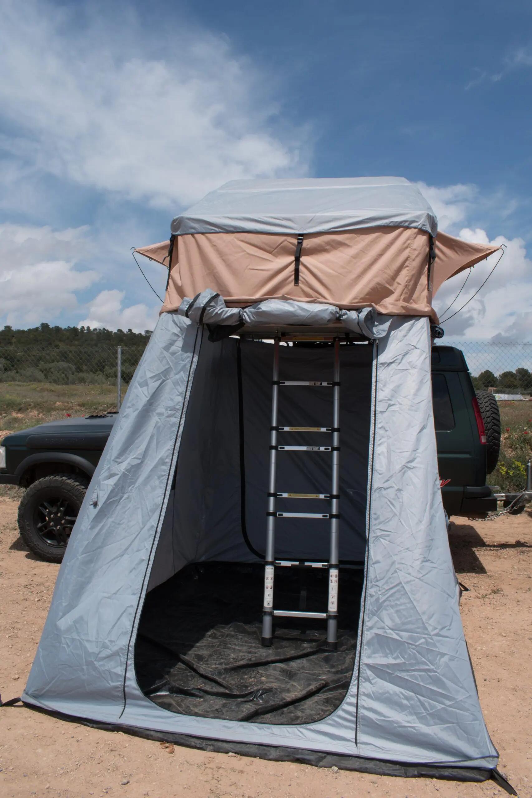 Camping Tienda de Techo para Coche Plegable 3 Personas Selva Negra L 7/7