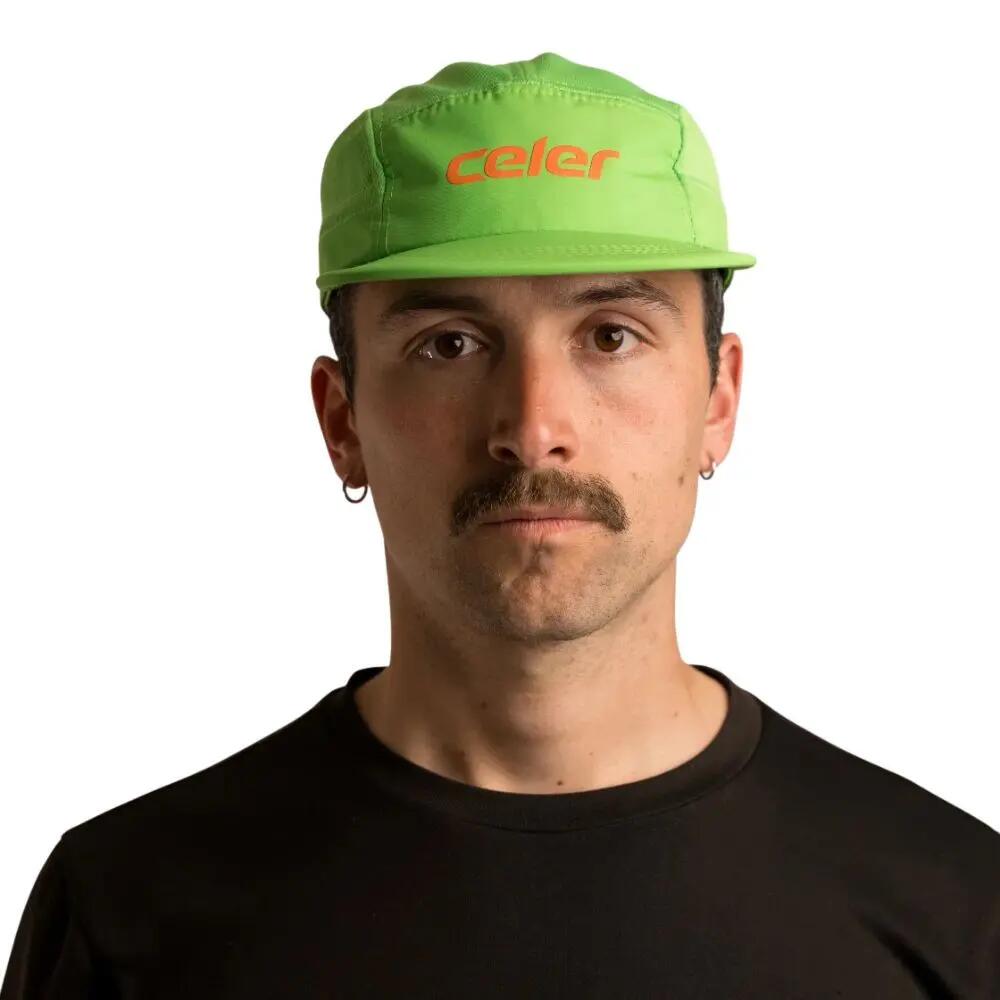 Boné de corrida Alpha Highlighter Green Cap corrida Unisex Verde Celer 2/5