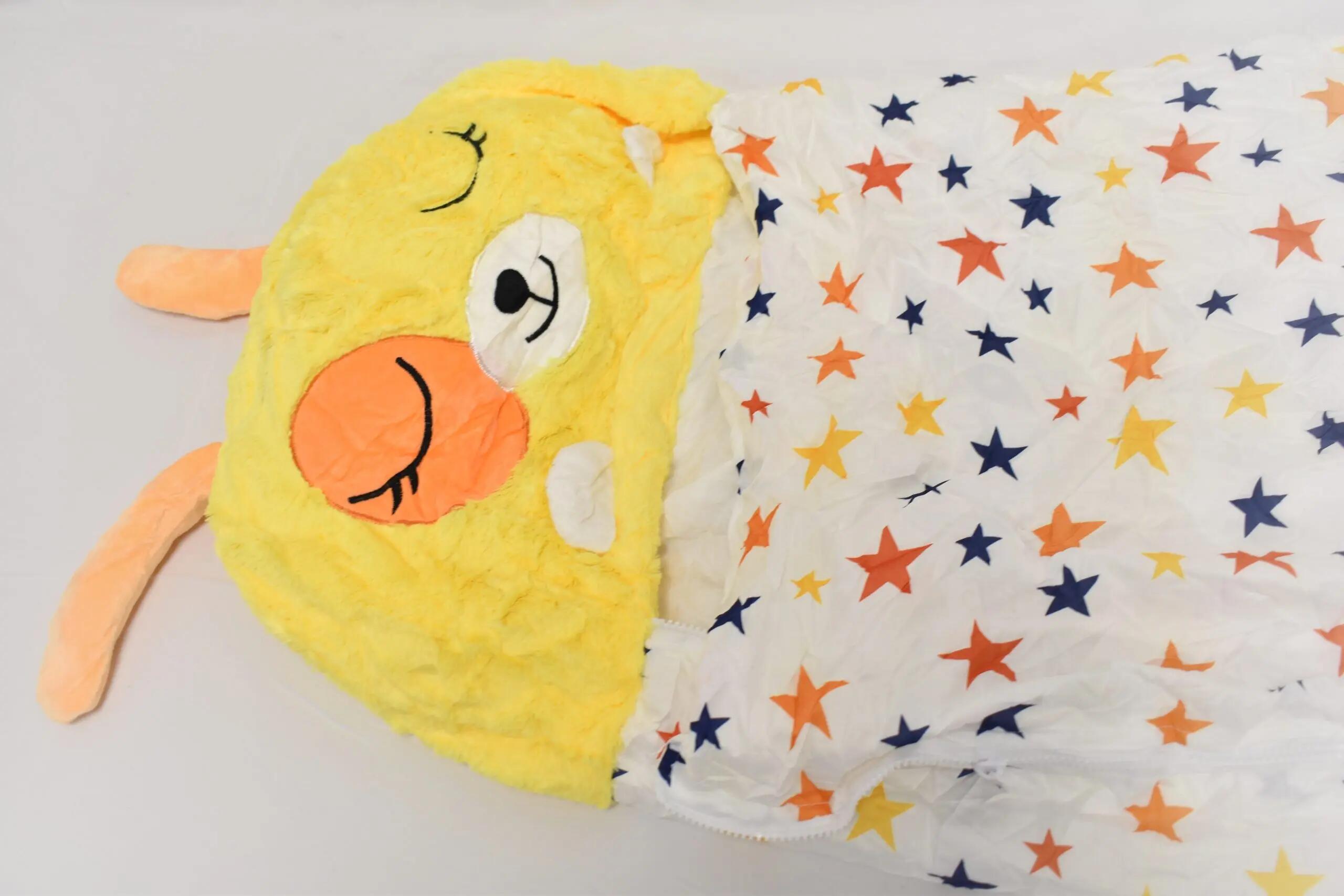 Saco de dormir infantil - Camping - 3 en 1, plegable - GO ESCAPE - Amarillo 3/4