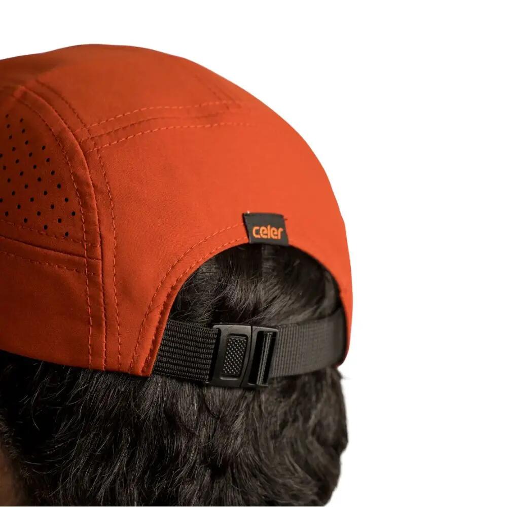 Boné de corrida Beta Bordeaux Cap corrida Unisex Laranja Celer 3/8
