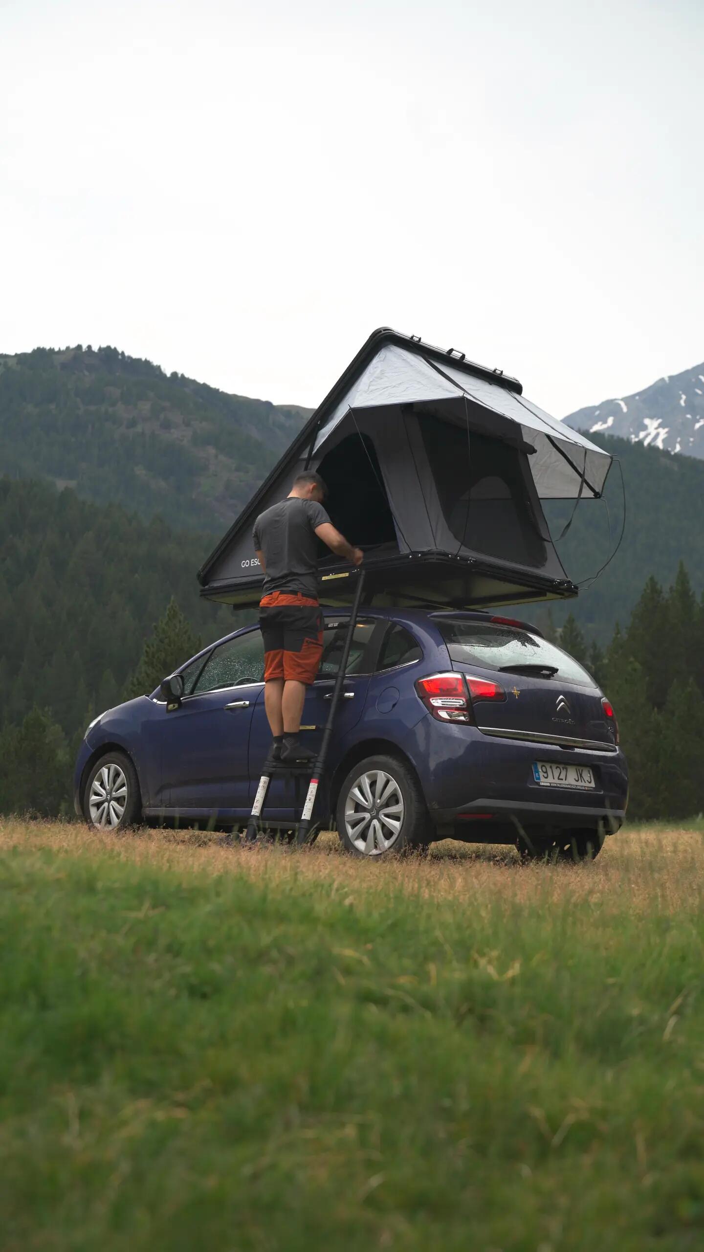 Camping Tienda de Techo para Coche Rígida 2 Personas Fuji 2/12