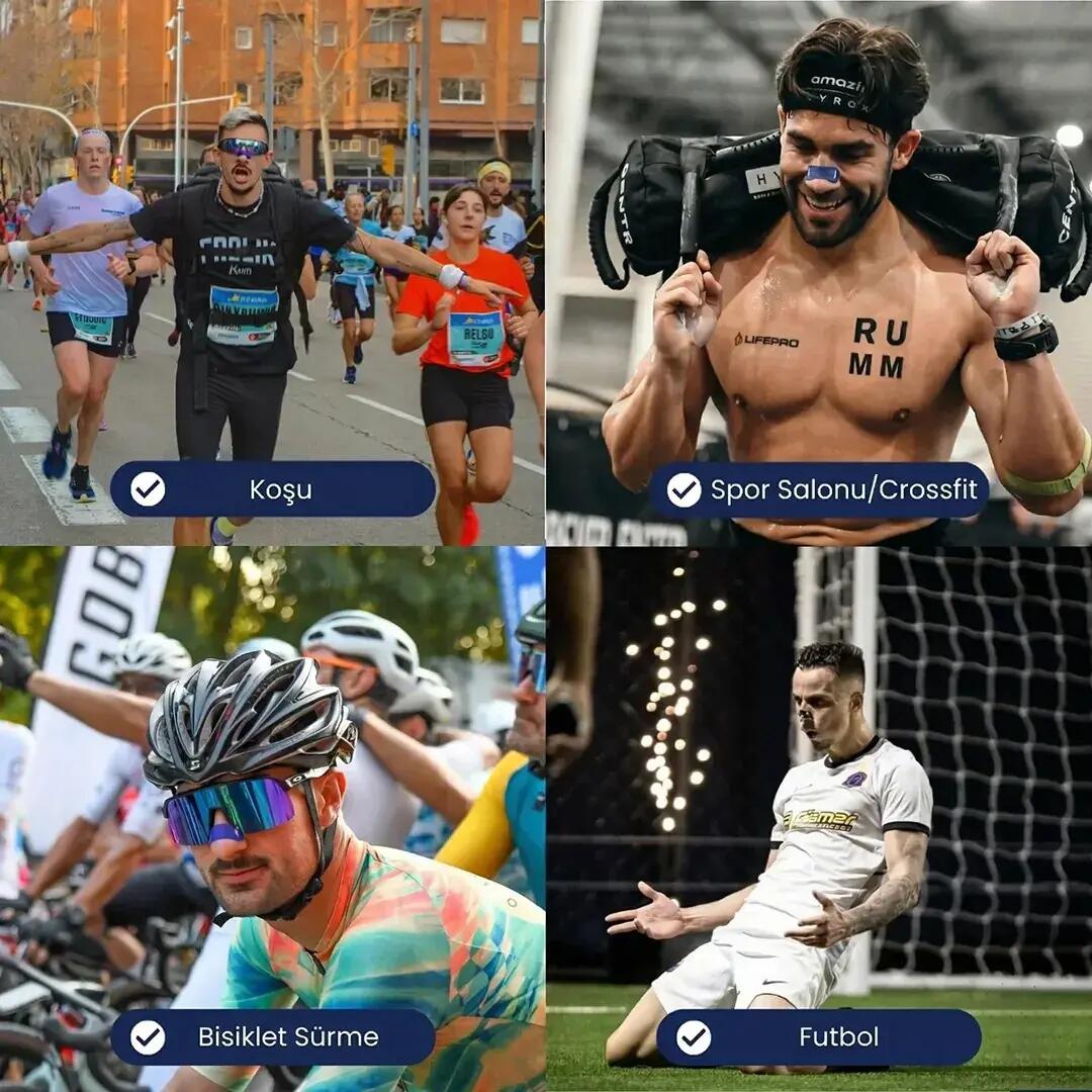Gudsport Spor Burun Şeritleri 30 Adet Mavi Renk 3/5